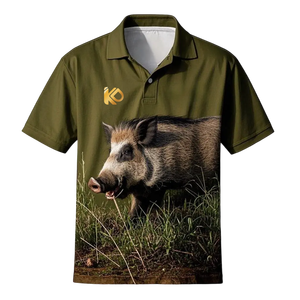 Tùy Chỉnh Chất Lượng Cao Trọng Lượng Nhẹ Upf50 + Nhanh Chóng Khô Thoáng Khí UV Bảo Vệ Chiến Thuật Úc Pig Hunter Câu Cá Polo Áo Sơ Mi - Product Image 2