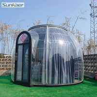 Casa de burbujas para acampar al aire libre, suministro del fabricante, fuerte resistencia al viento para campings al aire libre, casa Domo prefabricada