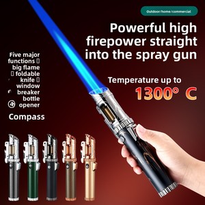 Pistolet à flamme multifonctionnel quatre-en-un 1300°C, outil <span class=keywords><strong>de</strong></span> soudage à haute température, brise-vitre, ouvre-<span class=keywords><strong>bouteille</strong></span>, boussole - Product Image 3