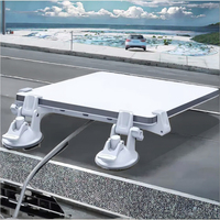 Support d'étagère portable pour mini-toit ouvrant, kit de fixation robuste pour fenêtre de voiture, plaque de fixation durable avant et arrière, revêtement poudré