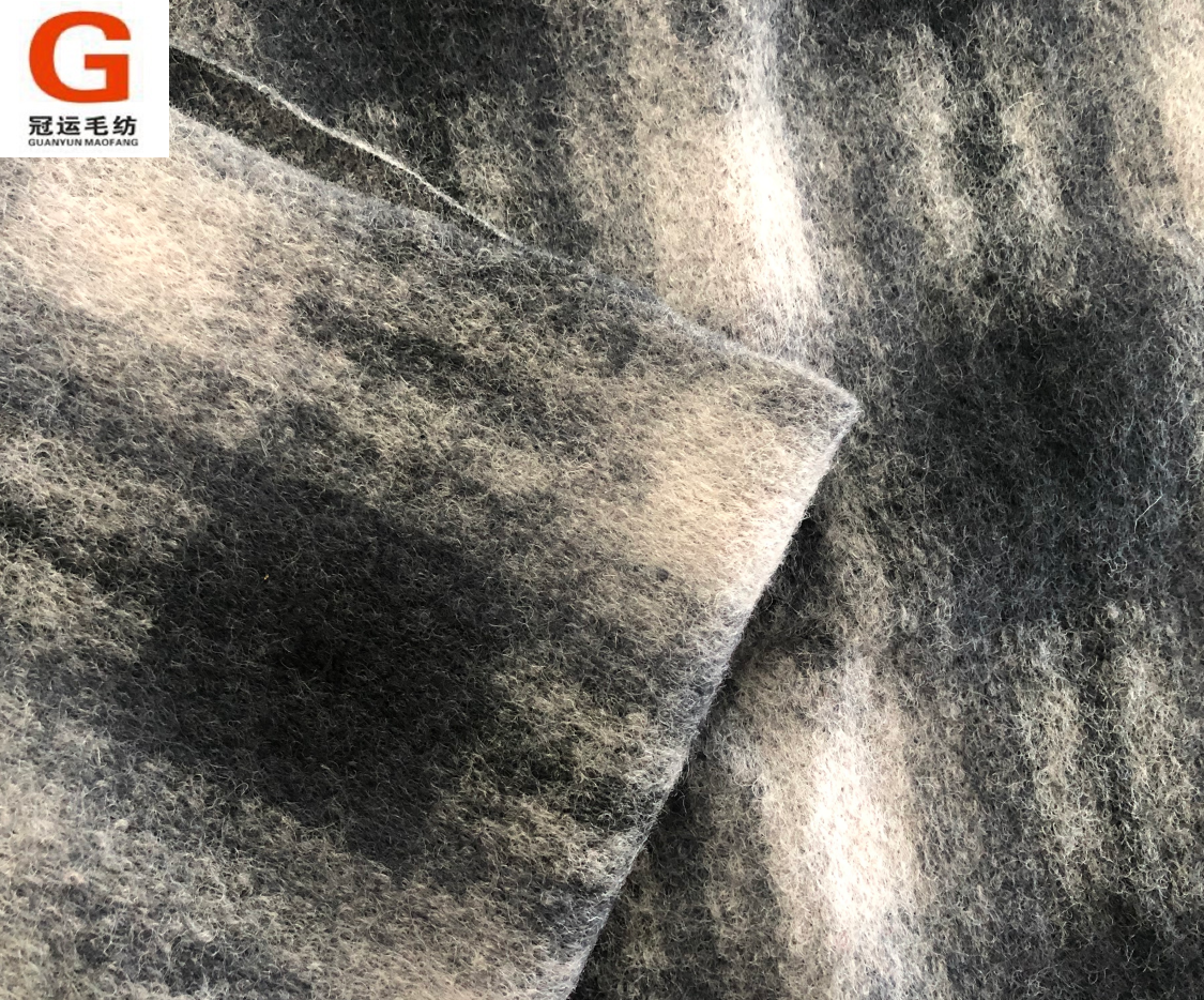 High quality 70% wool 30% polyester tartan plaid wool worsted fabric for scarf