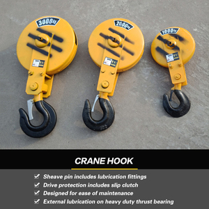 CE chứng nhận móc đơn Chất lượng cao cần cẩu thép carbon móc phù hợp cho cần cẩu vv - Product Image 3