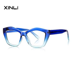 XINLI2169 Luxury TR <b>Glasses</b> Block Blue Light Butterfly Style TR90 Frame Eyewear Frames <b>for</b> Reading Clear Green Frame Wholesale - Product Image 6