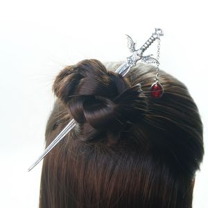 Vintage <span class=keywords><strong>Viking</strong></span> Eagle épingle à <span class=keywords><strong>cheveux</strong></span> femmes <span class=keywords><strong>cheveux</strong></span> accessoires <span class=keywords><strong>bijoux</strong></span> avec rubis - Product Image 5
