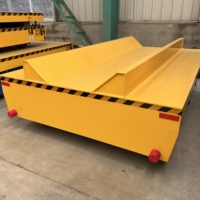 Chariot de transfert électrique à rail KPX-20T, 20 tonnes, à batterie, à plateau, télécommande sans fil, charge lourde