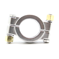 Collier de raccordement Tri-Clover réglable en acier inoxydable sanitaire SS304 poli, type C, haute pression, 0,5 à 12 pouces, à visser