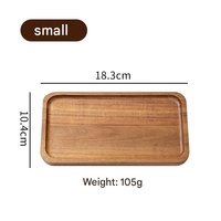 Plateau de service rétro en bois écologique pour le thé, les fruits, les légumes, le pain, les desserts, les gâteaux, vaisselle pour la maison