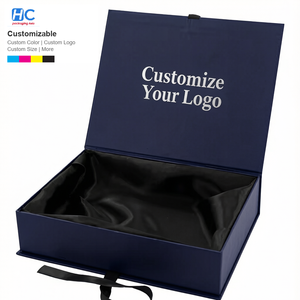 Boîte d'emballage de vêtements en carton rigide pliable de luxe avec logo personnalisé, faible MOQ, matériaux recyclés, impression quadricolore pour le branding - Product Image 1