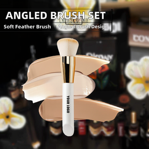 Angled Foundation Concealer Brush Set Flat Fan Cheek Makeup Brush Beauty Tool - Product Image 2