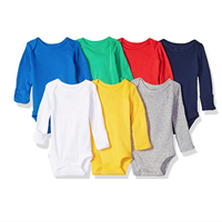 Body de Manga Corta de Algodón Orgánico de la Mejor Calidad para Bebés, con Cierre de Botones a Presión, Unisex, para Bebés y Niños Pequeños