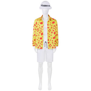 Coolmanyuan Trafalgar Law - Conjunto de camisa y pantalones cortos para disfraz de cosplay, para hombre, adulto, anime, Halloween - Product Image 4