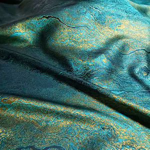 JSQ552F Tissu Jacquard Brocart Song à Imitation Fluide Effet Peinture à l'Huile 'Années d'Or', Tissu de Créateur pour Jupe 'Face de Cheval' et Costumes - Product Image 2