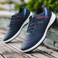 Vente en gros d'usine de chaussures décontractées en cuir chaussures de sport pour hommes baskets