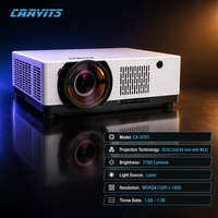 Proyektor Instalasi Laser CAAVITS 7100 Lumens WUXGA 3LCD untuk Proyektor Pameran Taman Hiburan, Proyektor Grosir CA-U701