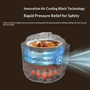 قدر ضغط كهربائي من شانسي سعة 3 لتر للاستخدام المنزلي، طباخ أرز متعدد الوظائف لـ 2-5 أشخاص، يعمل بالكمبيوتر المصغر وشاشة لمس - Product Image 3