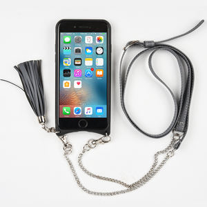 Collana all'ingrosso <span class=keywords><strong>Cover</strong></span> posteriore in pelle Pu <span class=keywords><strong>Cover</strong></span> per telefono a <span class=keywords><strong>tracolla</strong></span> <span class=keywords><strong>con</strong></span> <span class=keywords><strong>tracolla</strong></span> per iphone 15 14 13 12 pro max - Product Image 6