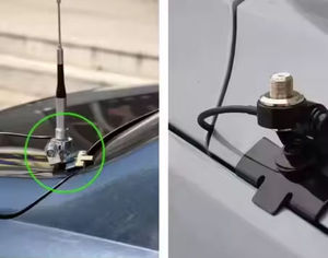 Nagoyas RB400 Black Sliver Mobile <b>Car</b> Radio Truck Hatchback Door Antenna Bracket Mount <b>Clip</b> - Product Image 6