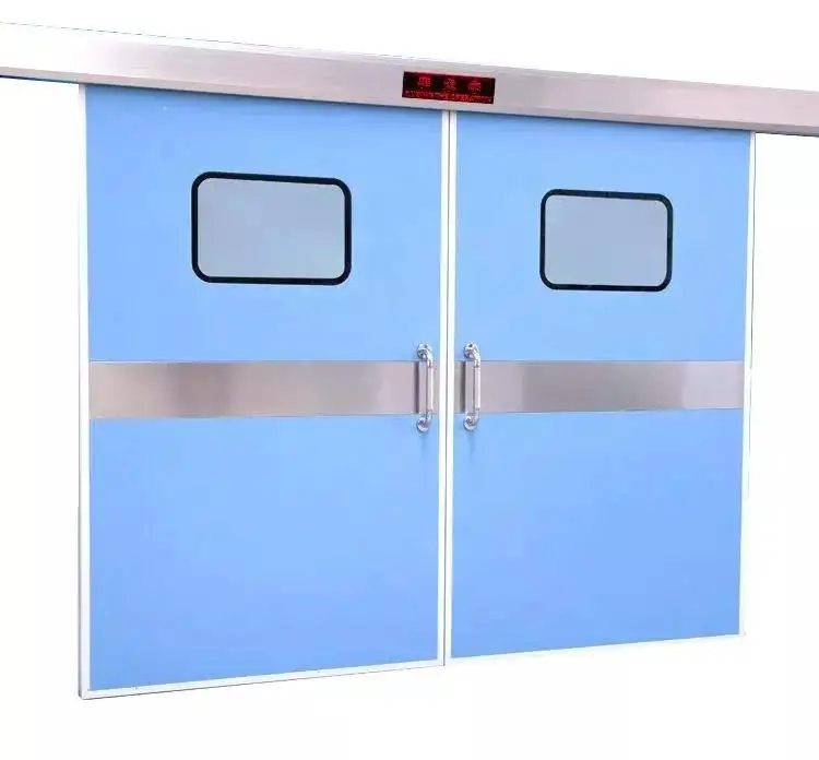 अस्पताल उपयोग के लिए सील स्टेनलेस स्टील स्लाइडिंग दरवाजा साफ कमरे चिकित्सा स्टील आग दरवाजा