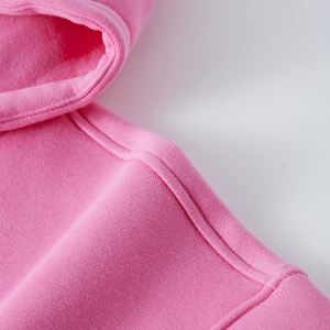 Sweat blanc de haute qualité femmes 400 grammes solide à manches longues hauts minces pull lourd femme bouffée sweat à capuche imprimé pour les femmes - Product Image 3