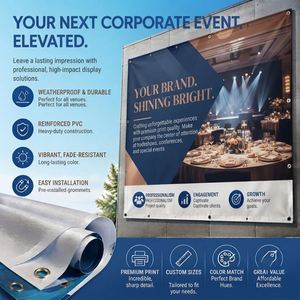 Vinilo de PVC de Alta Calidad para Uso en Interiores y Exteriores, Pancarta Promocional Impresa Personalizada - Product Image 1