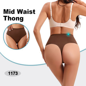 Dikişsiz Görünmez Şekillendirici Yüksek Bel Orta Bel Külot Tanga - Product Image 3