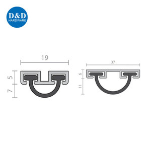 Joint <span class=keywords><strong>de</strong></span> <span class=keywords><strong>bas</strong></span> <span class=keywords><strong>de</strong></span> <span class=keywords><strong>porte</strong></span> en caoutchouc d'aluminium Joint <span class=keywords><strong>de</strong></span> balayage <span class=keywords><strong>de</strong></span> <span class=keywords><strong>porte</strong></span> Remplisseur d'espace <span class=keywords><strong>de</strong></span> <span class=keywords><strong>porte</strong></span> pour bâtiment commercial - Product Image 6