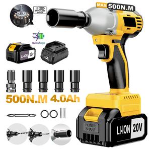 20V Brushless Cordless Impact Wrench Set 1 2 Inch Drive 430NM Torque Industrial Grade 3 in <b>Tool</b> Kit Battery <b>Powered</b> CW-20B-1 Cor - Product Image 1