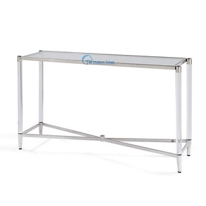 <span class=keywords><strong>2025</strong></span> Hiện Đại Vàng Thép Không Gỉ Tempered Glass Top Hình Chữ Nhật <span class=keywords><strong>Acrylic</strong></span> Giao Diện Điều Khiển Bảng Thanh Lịch Đồ Nội Thất Ghế Cho Phòng Khách Sạn - Product Image 6