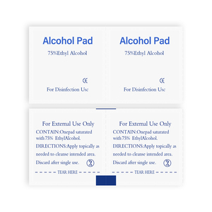 Toallitas desinfectantes desechables con <span class=keywords><strong>alcohol</strong></span> isopropílico al 70%, 3*6 cm, 100 unidades, de algodón, para antisepsia y desinfección - Product Image 4