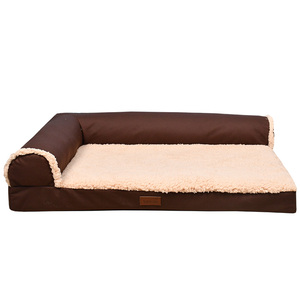 Wasserdichte Oxford-Stoff Haustiermatte Moderne Einfarbige Rechteckige Umweltfreundliche Warme Plüsch Rutschfeste Hundebett Abnehmbare Abdeckung für Alle - Product Image 2