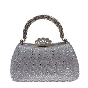 OEM evening <b>bag</b> Sparkling crystal evening <b>bag</b> crystal clutch Elegant party clutch Princess women clutch Custom made clutch - Product Image 1
