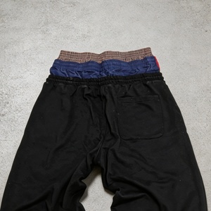 Pantalon de jogging ample en molleton bouclette de haute qualité avec logo brodé personnalisé, taille double, coupe oversize pour homme - Product Image 5