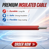 Câble haute tension isolé XLPE, résistant à la chaleur 125°C, 2000V AC, pour véhicules électriques, en cuivre étamé