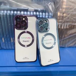 เคสโทรศัพท์ TPU ระบบแม่เหล็กชาร์จแบบไร้สายสำหรับ <span class=keywords><strong>iPhone</strong></span> 16 15 14 13 <span class=keywords><strong>11</strong></span> PRO MAX ทำ<span class=keywords><strong>จาก</strong></span>วัสดุ PC - Product Image 5