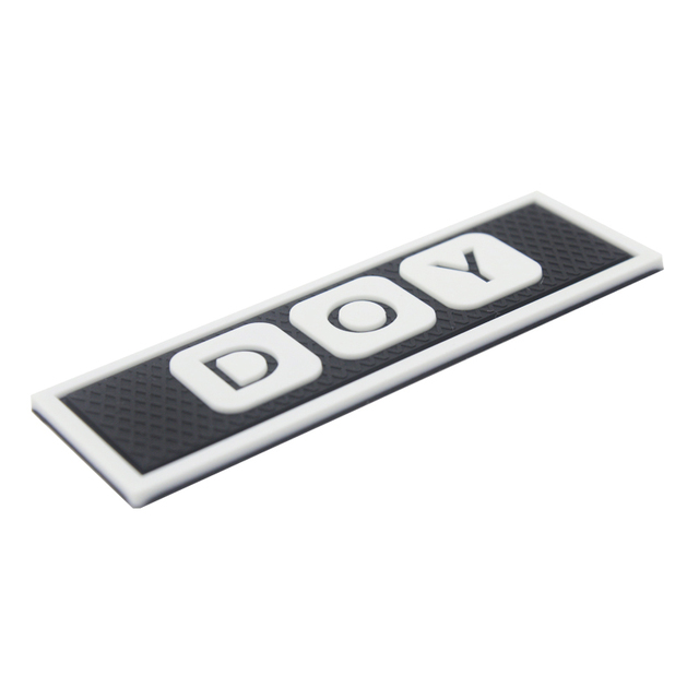 Iron on Silicon Badges Producer Embossed Soft Rubber Badges Silicone Patches with Custom Made 3D Logo