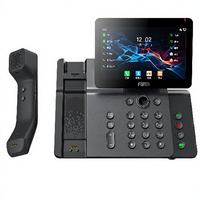 Téléphone IP intelligent Wi-Fi 6 V66PRO, combiné sans fil antibactérien, écran tactile 7 pouces, 116 touches DSS, téléphone VoIP vidéo SIP