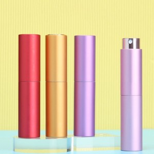 Wholesale 10ml Empty Aluminum Twist up <b>Perfume</b> <b>Atomizer</b> Packaging Black Purple Aluminum Travel <b>Refillable</b> <b>Perfume</b> Spray Bottle - Product Image 6
