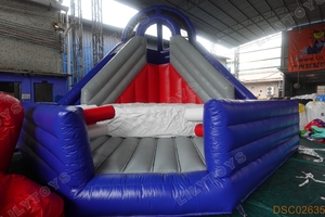 Lilytoys fiesta de carnaval al aire libre bolsa de acrobacias de salto soplado de aire juegos inflables de salto de acantilado con tobogán para niños, para eventos - Product Image 2