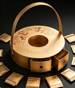 Scatola Regalo per Alimenti e Tè in Carta Rigida <span class=keywords><strong>di</strong></span> Lusso Leggero, Fatta a Mano, <span class=keywords><strong>Specialità</strong></span> del Guangdong, con Manico e Cassetto, Personalizzabile con Goffratura - Product Image 1