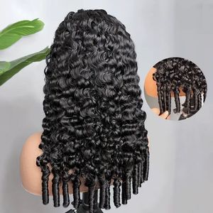 Perruque frontale 13*4 en <span class=keywords><strong>cheveux</strong></span> humains naturels <span class=keywords><strong>bouclés</strong></span> birmans, tissée à la main, double épaisseur, 20 pouces - Product Image 1