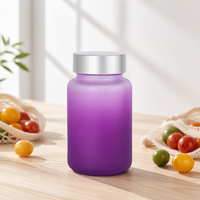 Bouteilles en verre pour l'emballage de compléments alimentaires, pots vides en gros avec couvercles pour fabricants de marques de vitamines en marque blanche