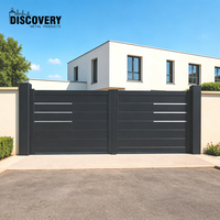 Portail en aluminium sur mesure, design 3D, écologique, anti-pourriture, moderne, pour allée, cour extérieure, sécurité