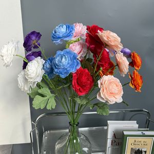 Jinxi Artificial Camellia Flower 3 Heads Silk Flower <b>Wedding</b> Decoration Home Decor Photography <b>Props</b> - Product Image 1