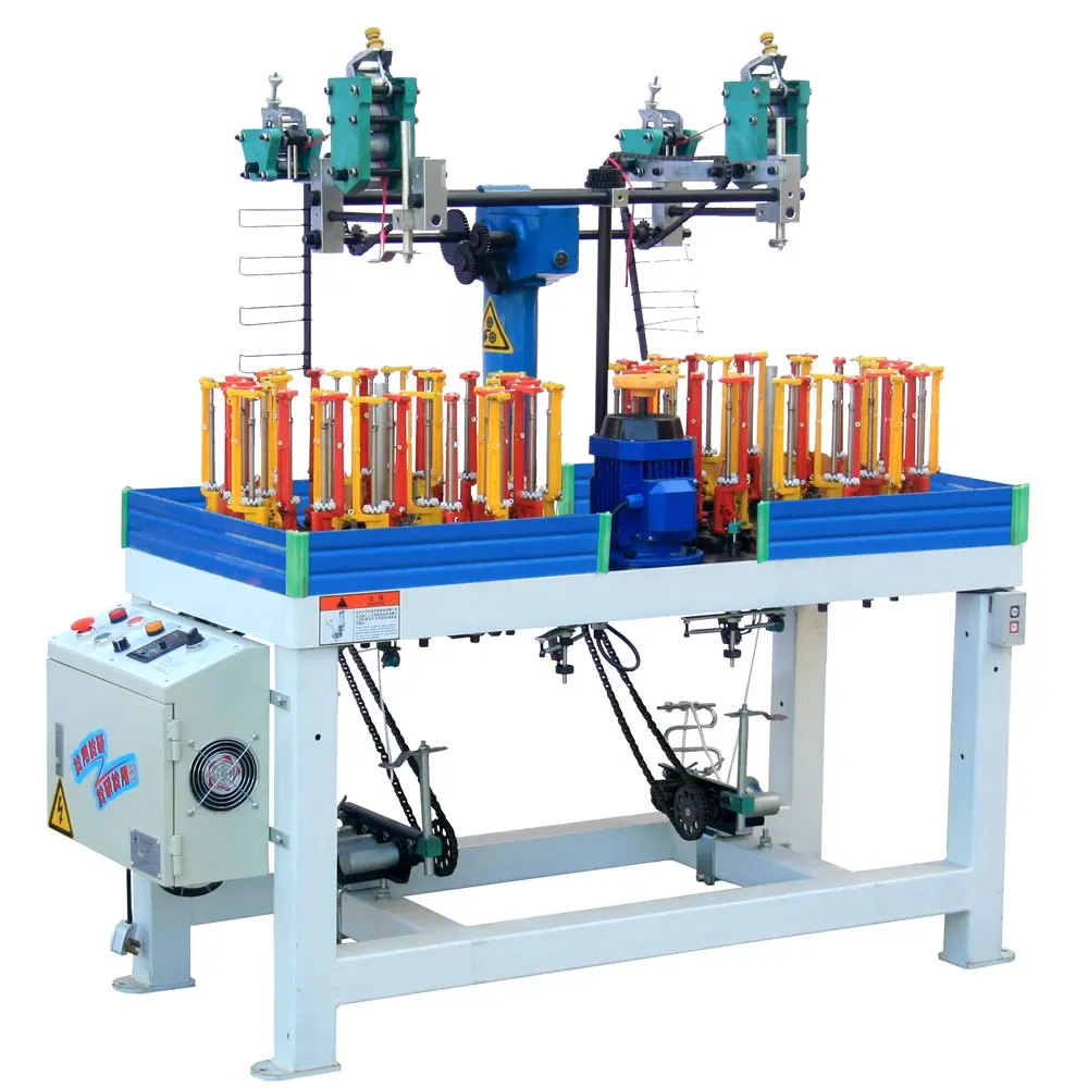 China manufacturer 32 Carriers Triangle Cord Machines Braiding high speed twisted rope twisting rope making machine