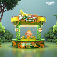 Lanceur de bananes géant Tolefun pour plusieurs joueurs, idéal pour les jeux de stand de carnaval sur le thème de la forêt tropicale en extérieur
