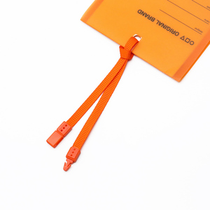 Etiqueta de Prenda de Alta Calidad, Etiqueta Colgante de Cuerda de Seda Plástica Naranja, Etiqueta de Sellado para <span class=keywords><strong>Ropa</strong></span> - Product Image 3