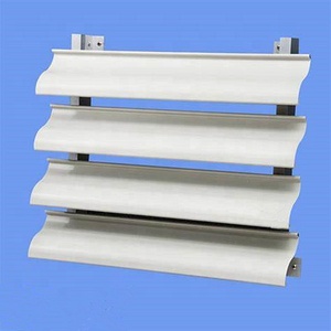 Aceplate mặt tiền Bảng điều chỉnh Sun louver trang trí ngang hiện đại khách sạn ngoài trời cửa chớp cửa sổ Vật liệu nhôm con lăn - Product Image 3