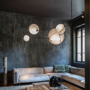Creative Designer Silk Chandelier Round <b>Led</b> <b>Light</b> For Living Room Bedroom Home Decor - Product Image 5