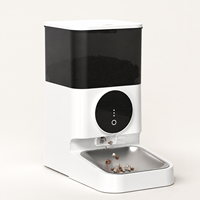 Distributeur automatique de nourriture pour animaux de compagnie intelligent à commande à distance par application, grande capacité de 4 L, pour chats et chiens, vente chaude