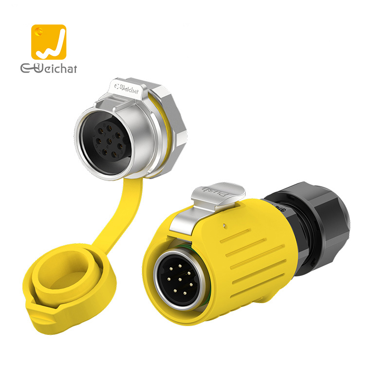 Fiche mâle LP16-8pin + panneau de prise femelle